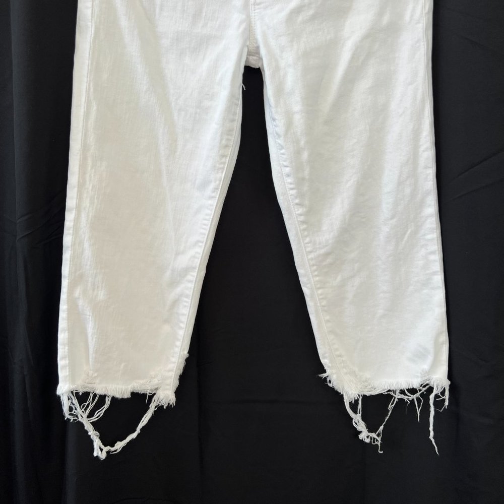 Mother Superior The Almost Saint Cropped Distressed Jeans Almost Innocent Sz 26 - Picture 7 of 14